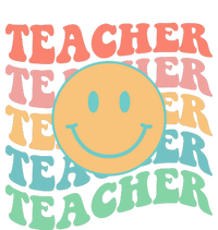 Retro Smiley Face Teacher Colorful Kids Long Sleeve Shirt