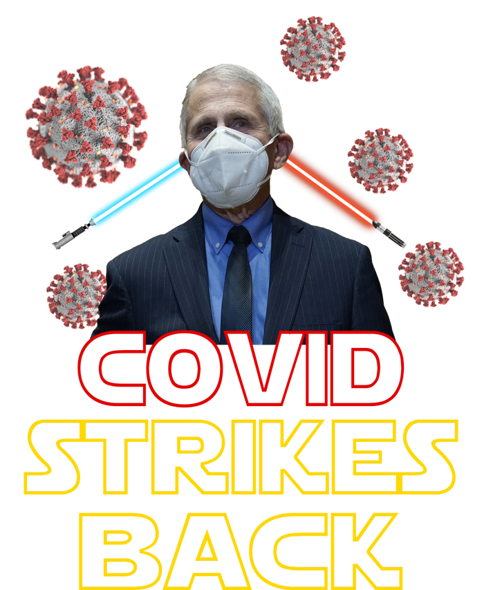 Covid Strikes Back Dr Fauci Funny Valucap Bio-Washed Visor