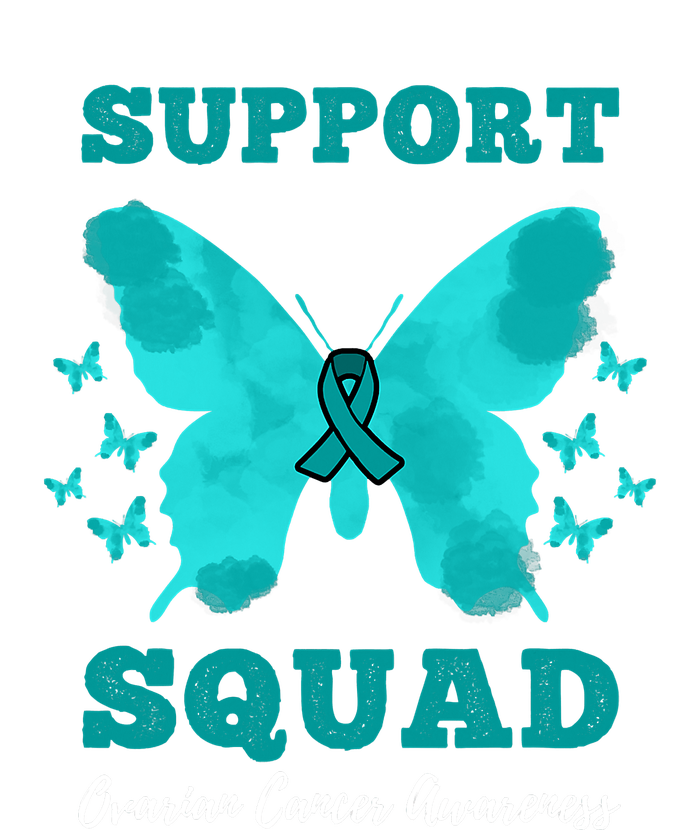 Funny Support Squad Ovarian Cancer Awareness Women's T-Shirt