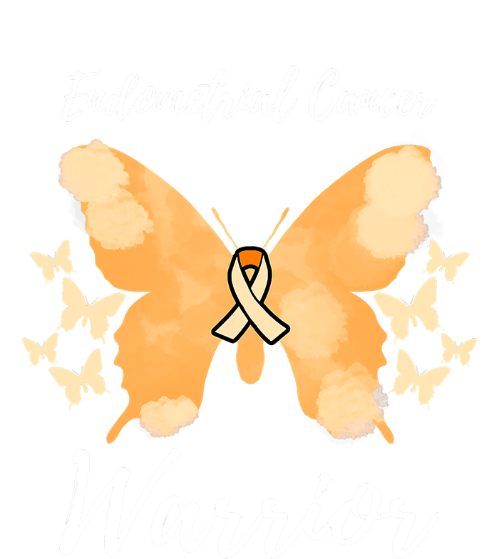 Funny Warrior Endometrial Cancer Awareness Uterine Cancer T-Shirt