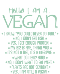 I Am A Vegan Vegetarian Veganism Food Veggie Animal Rights Gift T-Shirt