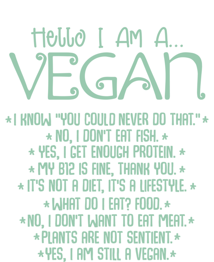 I Am A Vegan Vegetarian Veganism Food Veggie Animal Rights Gift T-Shirt