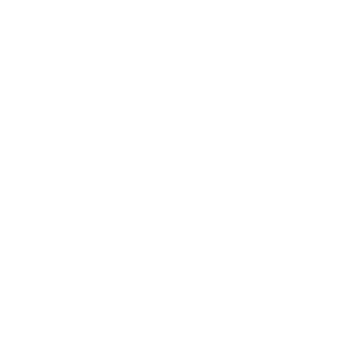 I'm Not Old I'm Classic Funny Birthday Retro Cassette Tape Funny Gift Women's V-Neck T-Shirt