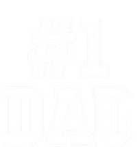 Number 1 Dad Number One Dad Fathers Day Outfit For Daddy Gift Women's Racerback Tank