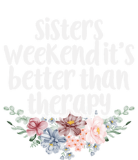 Cute Floral Sisters Weekend It's Better Than Therapy Travel Great Gift Striped Beanie with Solid Band