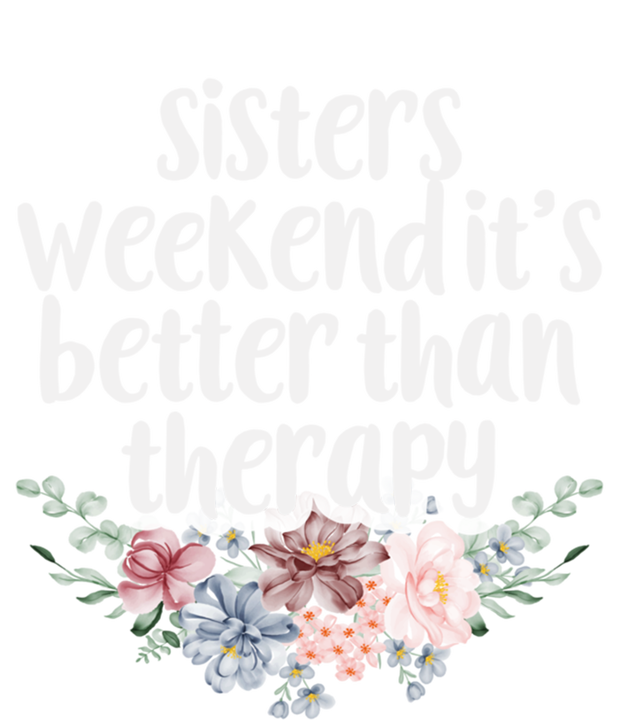 Cute Floral Sisters Weekend It's Better Than Therapy Travel Great Gift Striped Beanie with Solid Band