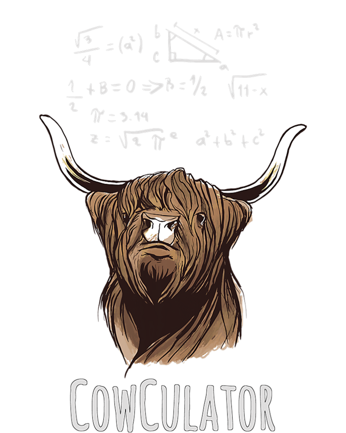 Scottisch Cow Cowculator Scottish Highland Cattle Bumper Sticker