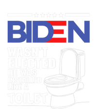 Joe Biden Wasn’t Elected He Was Installed Like A Toilet Kids Long Sleeve Shirt