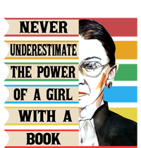 Vintage Never Underestimate The Power Of A Girl With A Book Gift Women's Racerback Tank