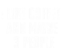 I Like Coffee And Maybe Three People Vintage Used Look 7-Panel Snapback Hat