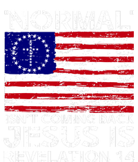 Norman Isnt Coming Back Jesus Is Revelation USA Flag Christianity Baby Long Sleeve Bodysuit