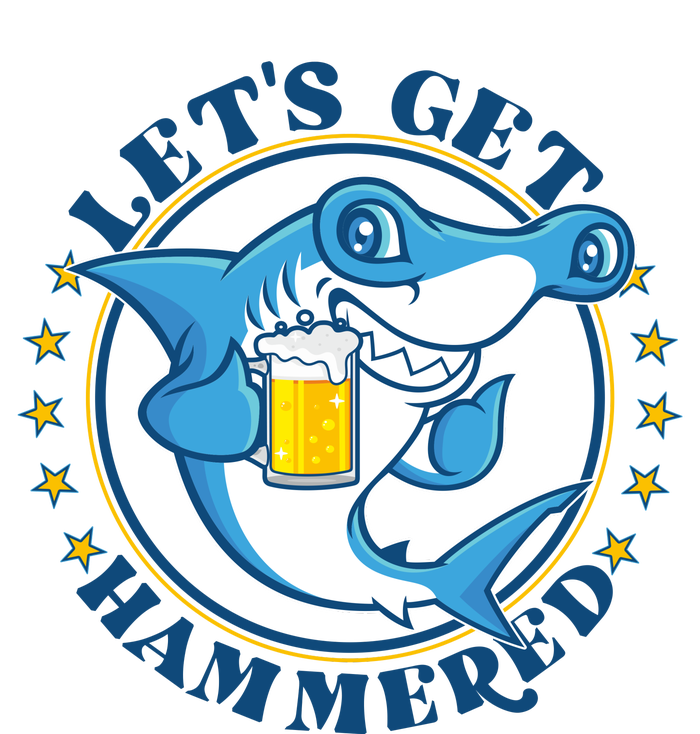 Let's Get Hammered Hammerhead Shark Beer T-Shirt