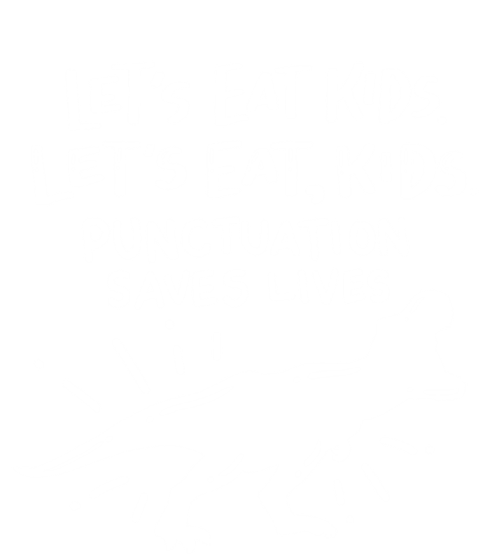 Funny Punctuation Of English Lets Eat Kids Grammar Gift T-Shirt