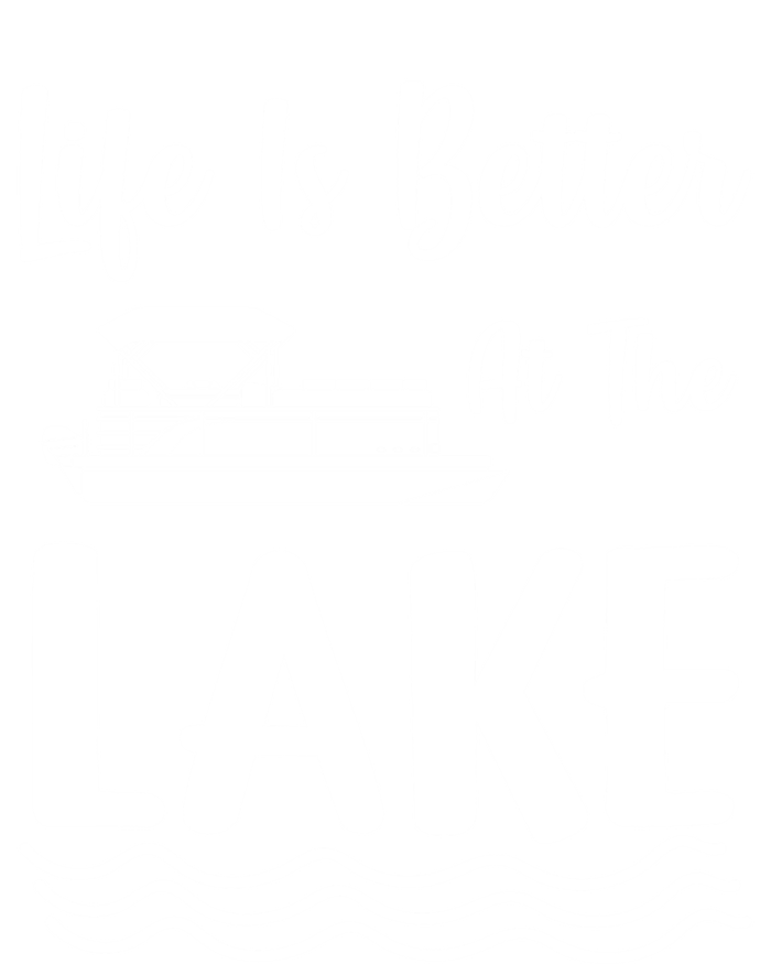 Life Is Better At The Lake Pontoon Boat Pontooning Boating Gift T-Shirt