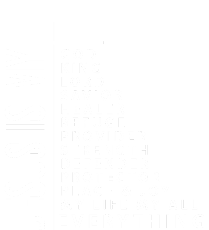 Jesus Is My God King Lord Savior Healer My Everything Full-Length Apron With Pockets