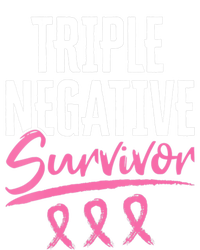 Triple Negative Survivor Breast Cancer Awareness TNBC Silk Touch Performance Long Sleeve Polo