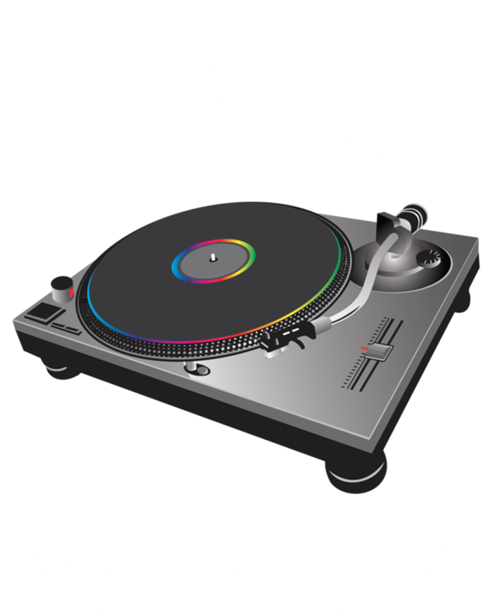 No Dj No Party Retro Vintage Dj Djane Vinyl Turntables Meaningful Gift Women's Tri-Blend 3/4-Sleeve Raglan Shirt