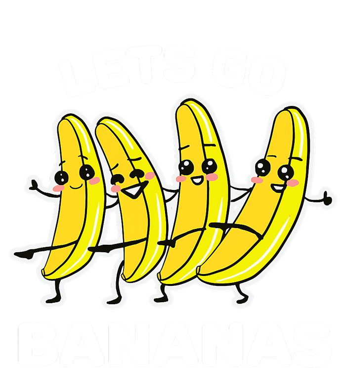 Let's Go Banana Funny Banana Squad Dancing Cute Toddler Zip Fleece Hoodie