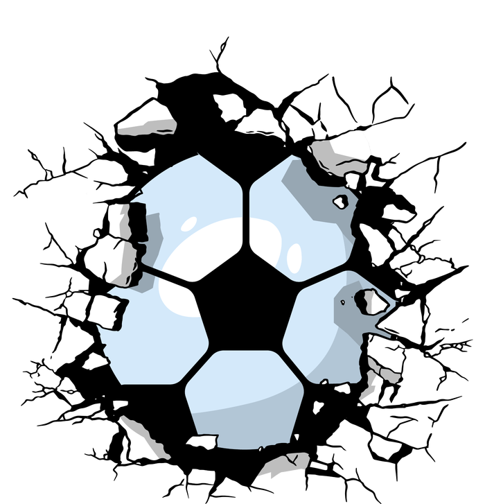 Soccer Ball Smash Adult ChromaSoft Performance T-Shirt