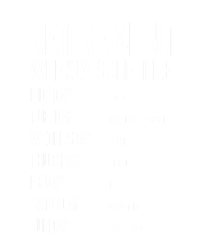 Funny Retired Retirement Schedule Gift Sustainable Beanie