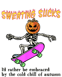 Sweating Sucks Skeleton Pumpkin Skateboard Women's Tri-Blend 3/4-Sleeve Raglan Shirt