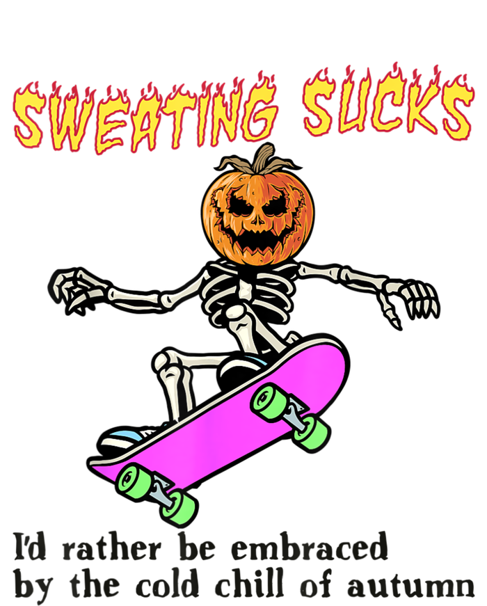 Sweating Sucks Skeleton Pumpkin Skateboard Women's Tri-Blend 3/4-Sleeve Raglan Shirt