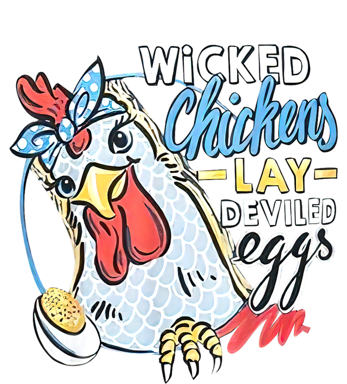 Wicked Chickens Lay Deviled Eggs Funny Chicken Lovers Tie-Dye T-Shirt