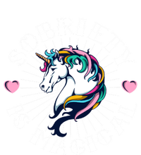 Unicorn Tattoo Art Sobriety Is Magical Na Aa Recovery Gift Stripe Pom Pom Beanie