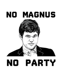 No Magnus No Party Flat Bill Trucker Hat