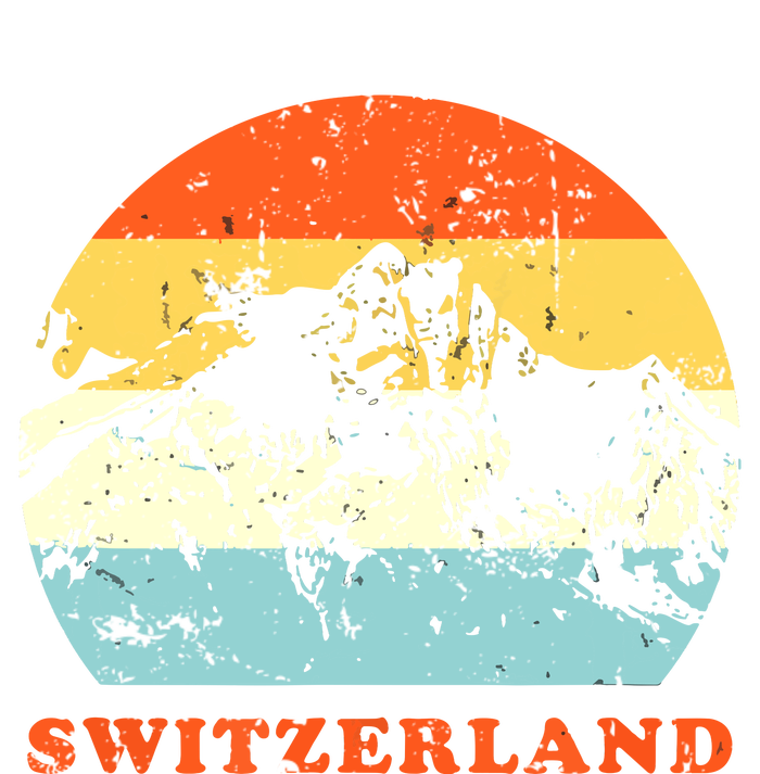 Switzerland Vintage Mountains Swiss Souvenir Gift Premium T-Shirt