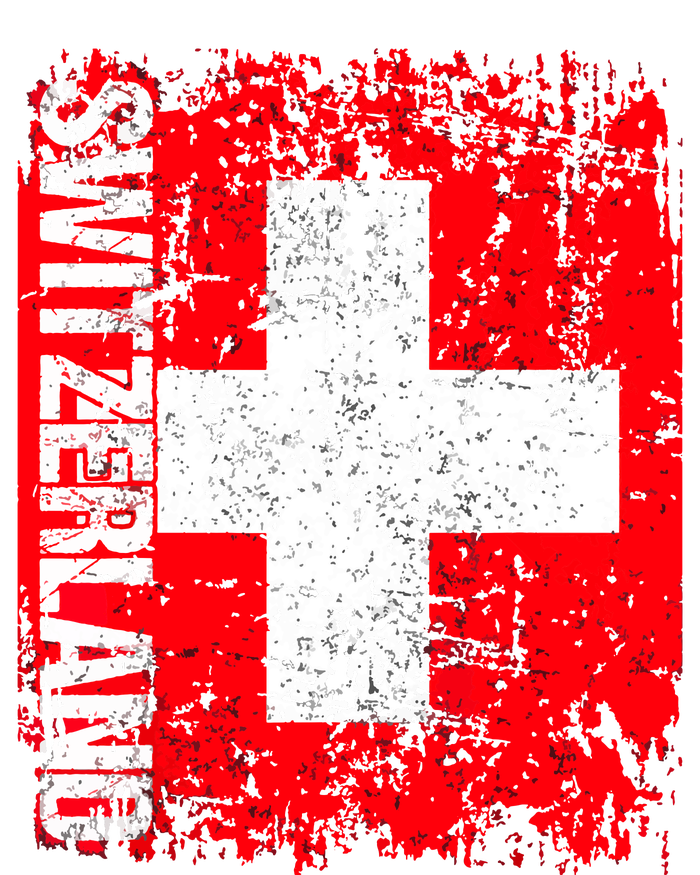 SWITZERLAND Flag Vintage Distressed SWISS Grommeted Golf Towel