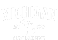 Michigan Est 1837 Great Lake State MI Pride USA Women's V-Neck T-Shirt