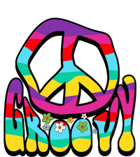 Groovy Hippie 60s 70s Peace Sign Symbol 1970s Flower Power Meaningful Gift Short Acrylic Beanie