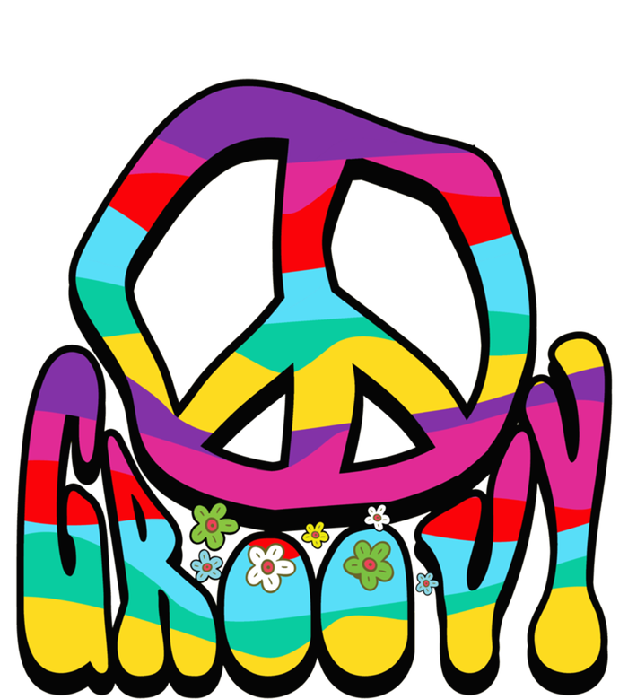 Groovy Hippie 60s 70s Peace Sign Symbol 1970s Flower Power Meaningful Gift Short Acrylic Beanie