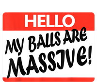 Hello My Balls Are Massive Kids Hoodie