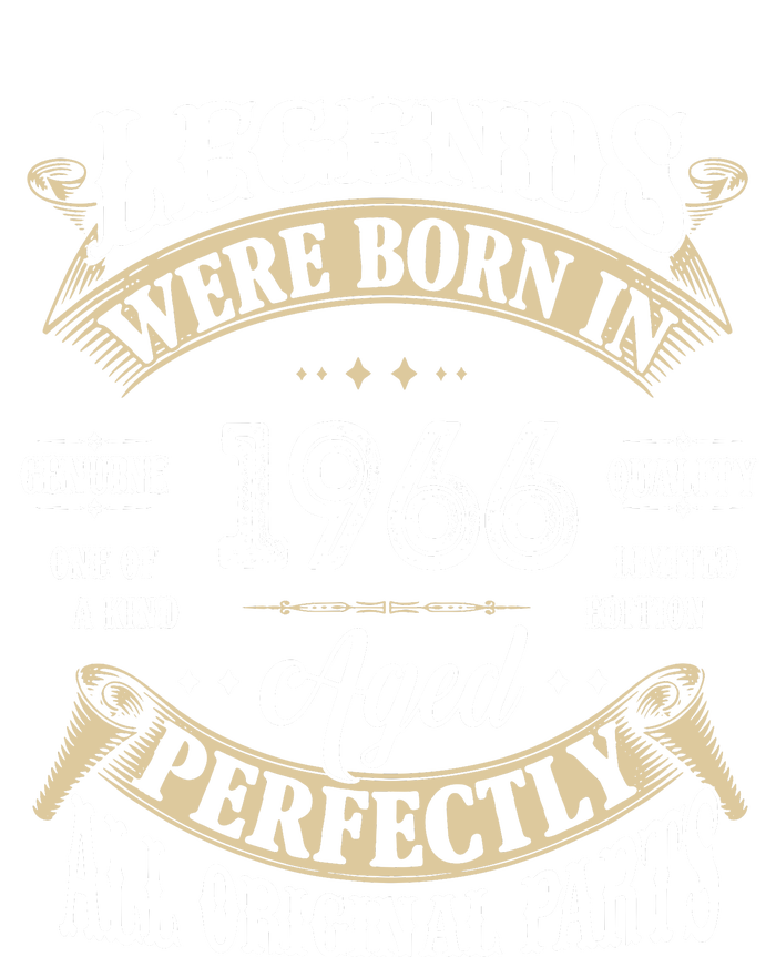 56th Birthday Vintage Legends Born In 1966 Women's Racerback Cropped Tank