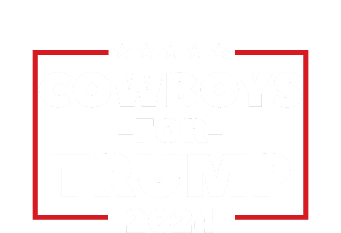 Cowboys For Trump 2024 Women's Racerback Cropped Tank