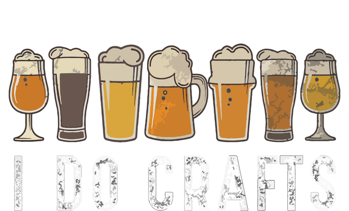 Craft Beer Vintage I Do Crafts Home Brew Art Bumper Sticker