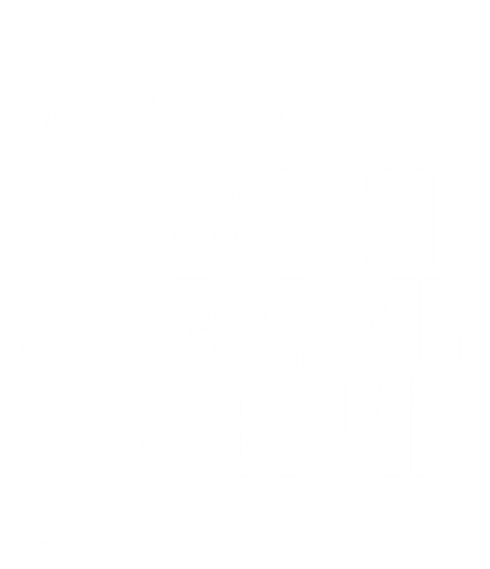 I Wear White For My Husband Lung Cancer Awareness Gift Kids Sweatshirt