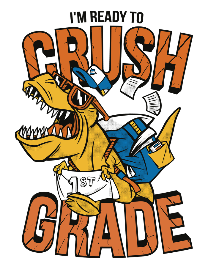 I'm Ready To Crush 1st Grade Dinosaur Long Sleeve Shirt