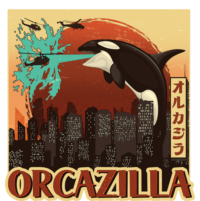 Vintage Japanese Orcazilla Poster Tall T-Shirt