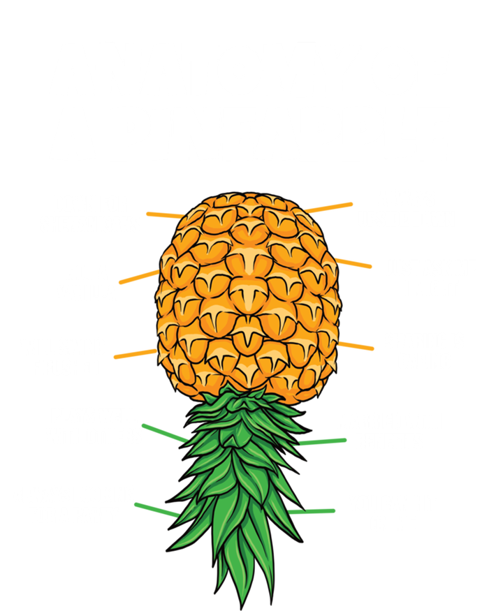 Anatomy Of A Pineapple Swinger Funny Upside Down Pineapple Great Gift Poster