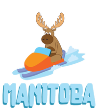 Manitoba Moose Snowmobile Sled Gift For Riders Great Gift V-Neck T-Shirt