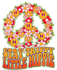 Funny Retro Sixties 60's Stay Trippy Little Hippie Peace Premium T-Shirt