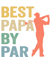 Funny Best Papa By Par Fathers Day Golf Grandpa Tie-Dye Long Sleeve Shirt