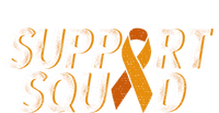 Support Squad Orange Ribbon Kidney Cancer Awareness Gift Kids Sweatshirt