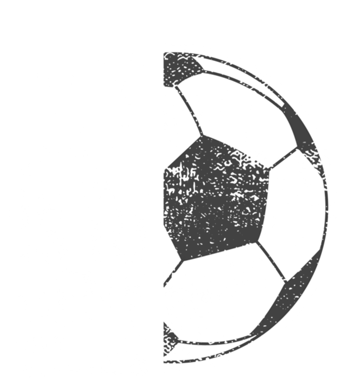 My Goal Is To Deny Yours Soccer Goalie For Girls Cool Gift Stripe Pom Pom Beanie