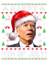 Santa Joe Biden Happy 4th Of July Ugly Christmas Meaningful Gift Short Acrylic Beanie