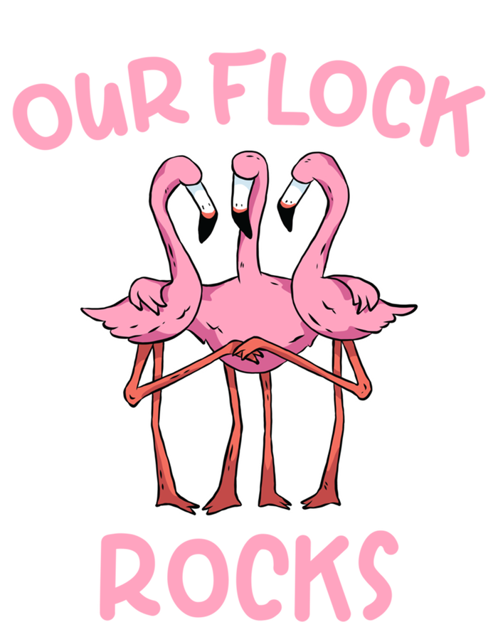 Our Flock Rocks Flamingo Matching Family Vacation Group Gift T-Shirt