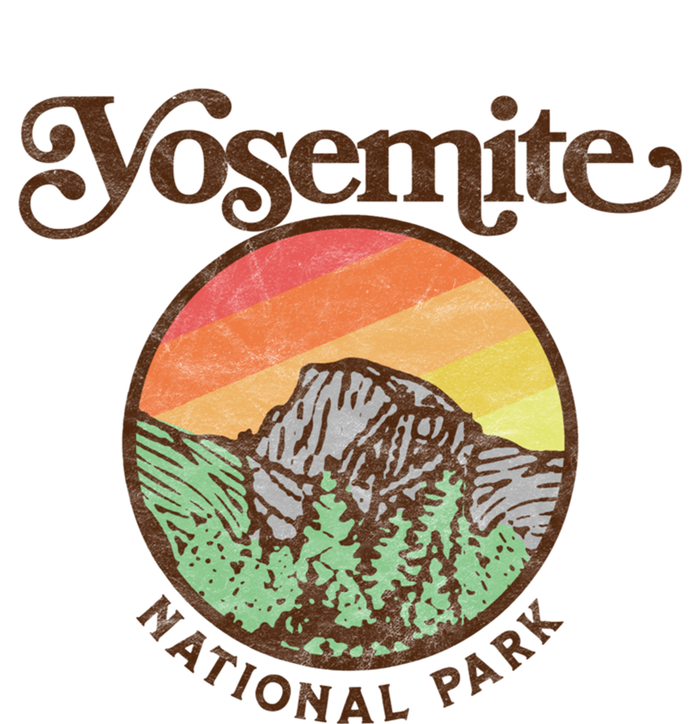 Yosemite National Park Retro 60s Half Dome Graphic Great Gift Canvas